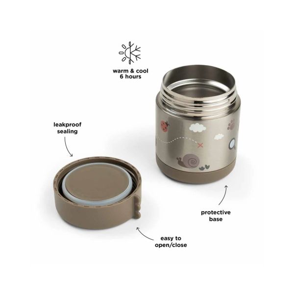 Boîte à repas isotherme Tiny trails Sable 300 ml