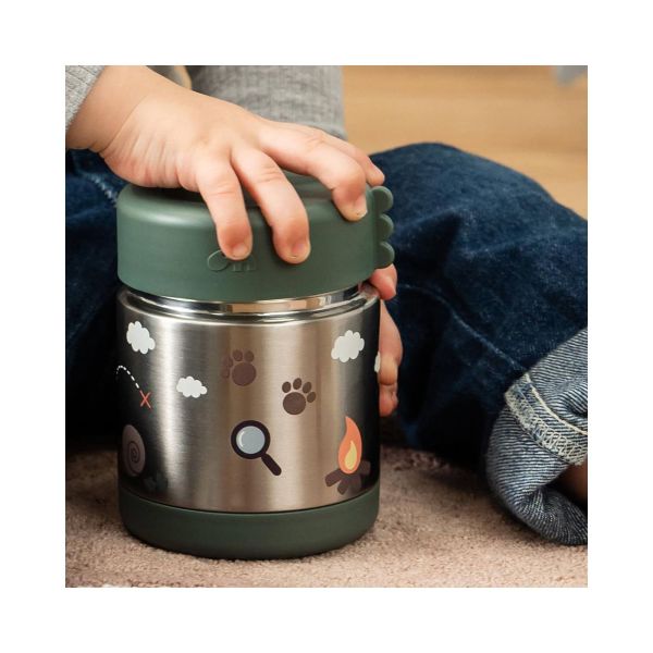 Boîte à repas isotherme Tiny trails Vert 300 ml