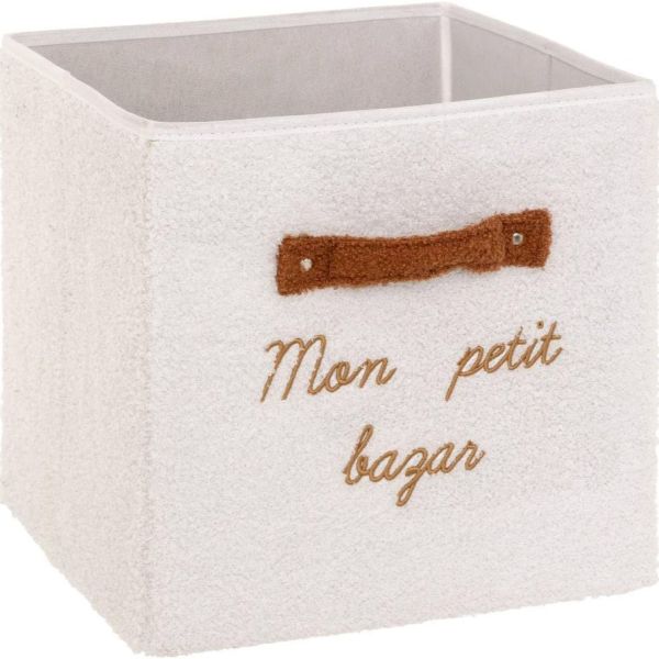 Boîte de rangement Bazar bouclette 29 x 29 cm