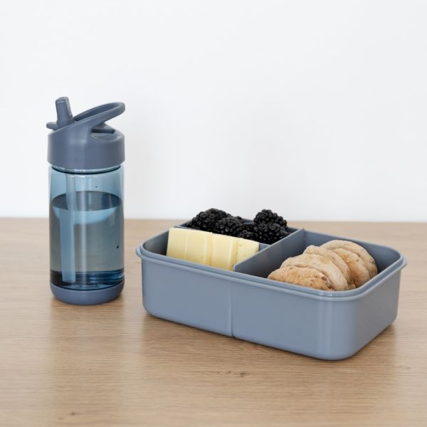 Lunch box en plastique recyclé Bleu