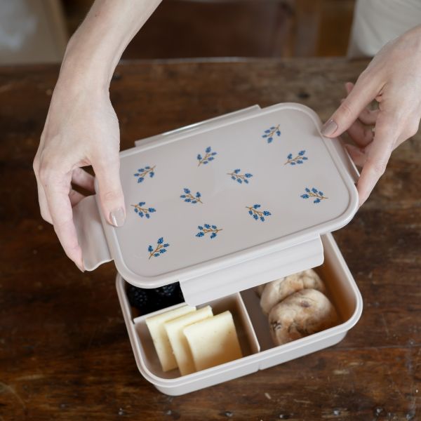 Lunch box en plastique recyclé Taupe Myrtille