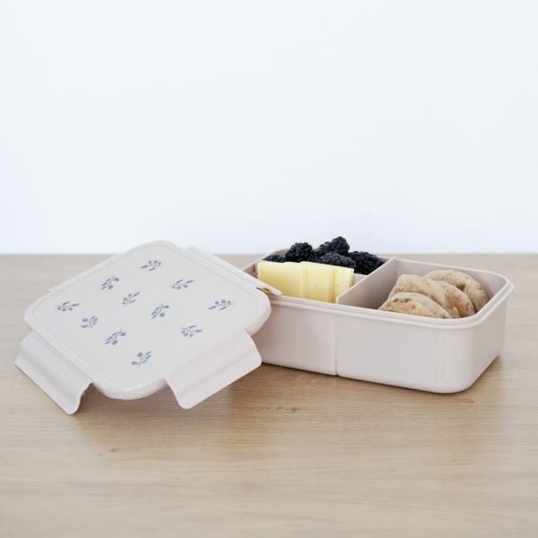 Lunch box en plastique recyclé Taupe Myrtille
