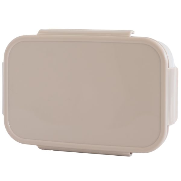 Lunch box en plastique recyclé Taupe