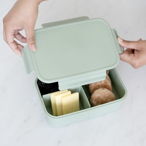 Lunch box en plastique recyclé Vert