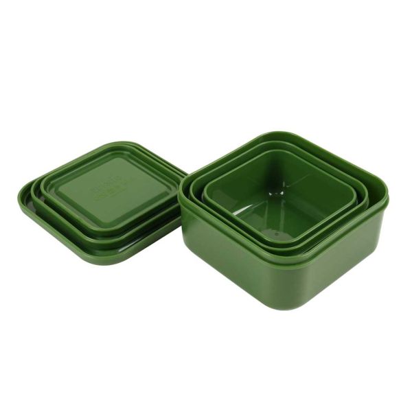 Lot de 3 boîtes à goûter  Carrées - Mr. Alligator