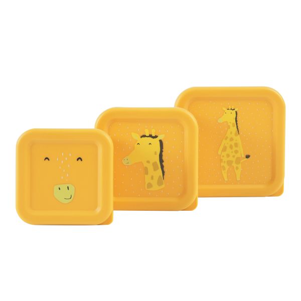 Lot de 3 boîtes à goûter - Mr. Giraffe