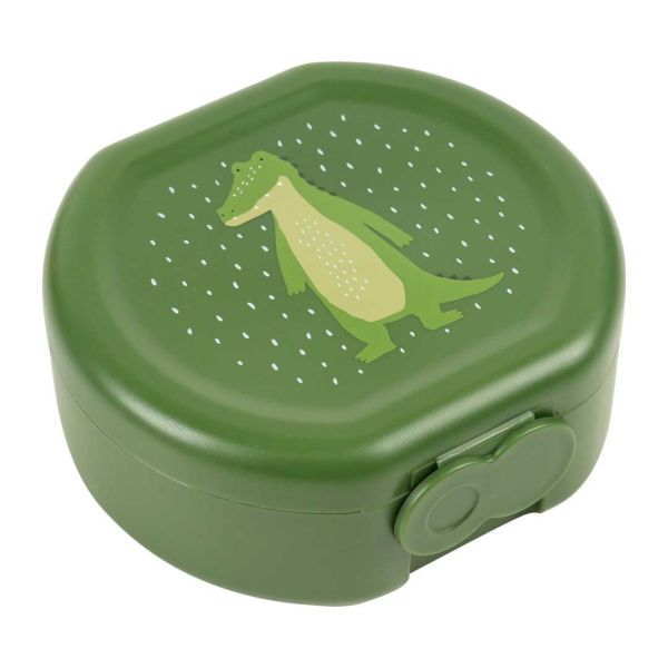 Lot de 2 boîtes à goûter à clip rondes - Mr. Alligator