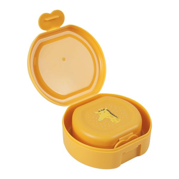 Lot de 2 boîtes à goûter à clip rondes - Mr. Giraffe