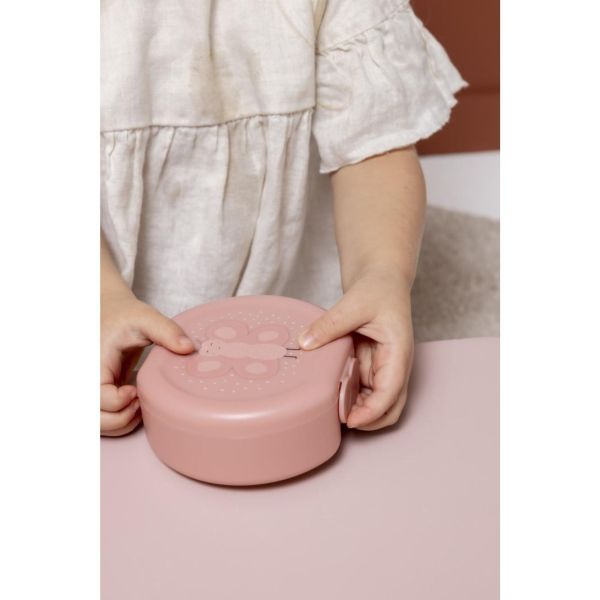 Lot de 2 boîtes à goûter à clip rondes - Mrs. Butterfly