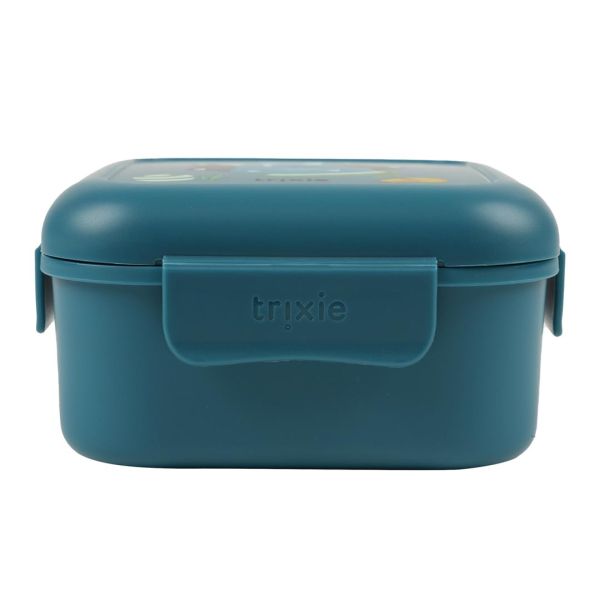 Boîte à goûter avec clips Carrée - Ballplayer Mr. Triceratops