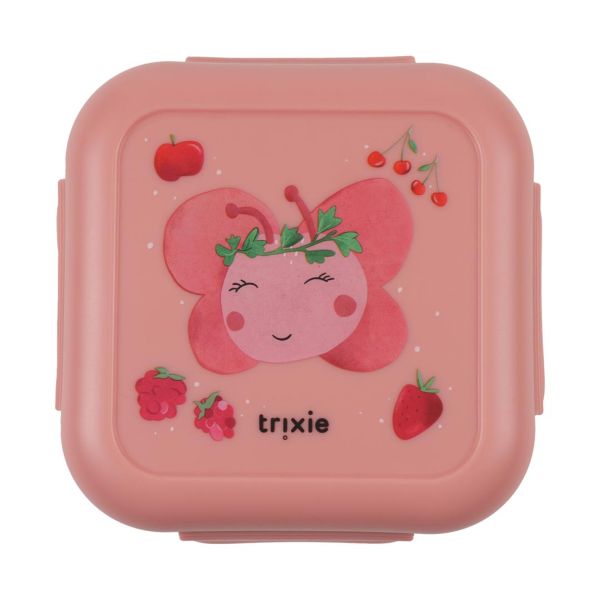 Boîte à goûter avec clips Carrée - Fruit fairy Mrs. Butterfly
