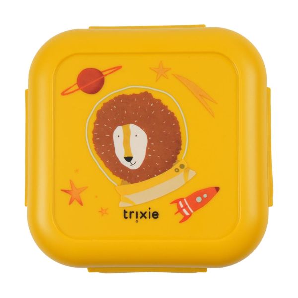 Boîte à goûter avec clips Carée - Spaceman Mr. Lion