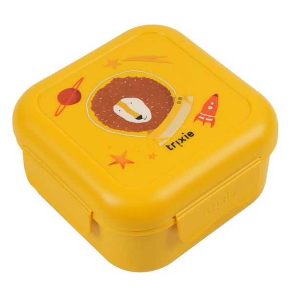Boîte à goûter avec clips Carée - Spaceman Mr. Lion