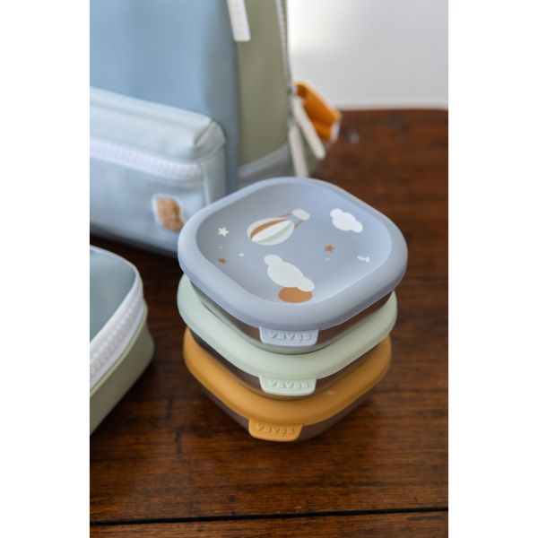 Lot de 3 boîtes repas bébé en inox 250 ml Adventure