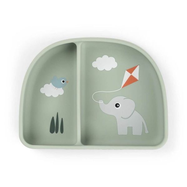 Bol à compartiments Stick & Stay Playground Vert