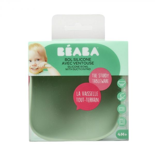 Bol en silicone à ventouse Sage Green