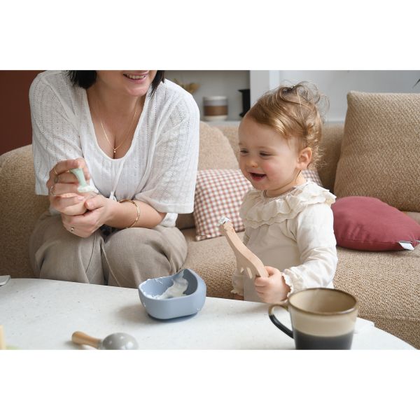 Bol en silicone ventouse bébé Galet