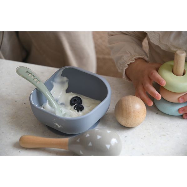 Bol en silicone ventouse bébé Galet