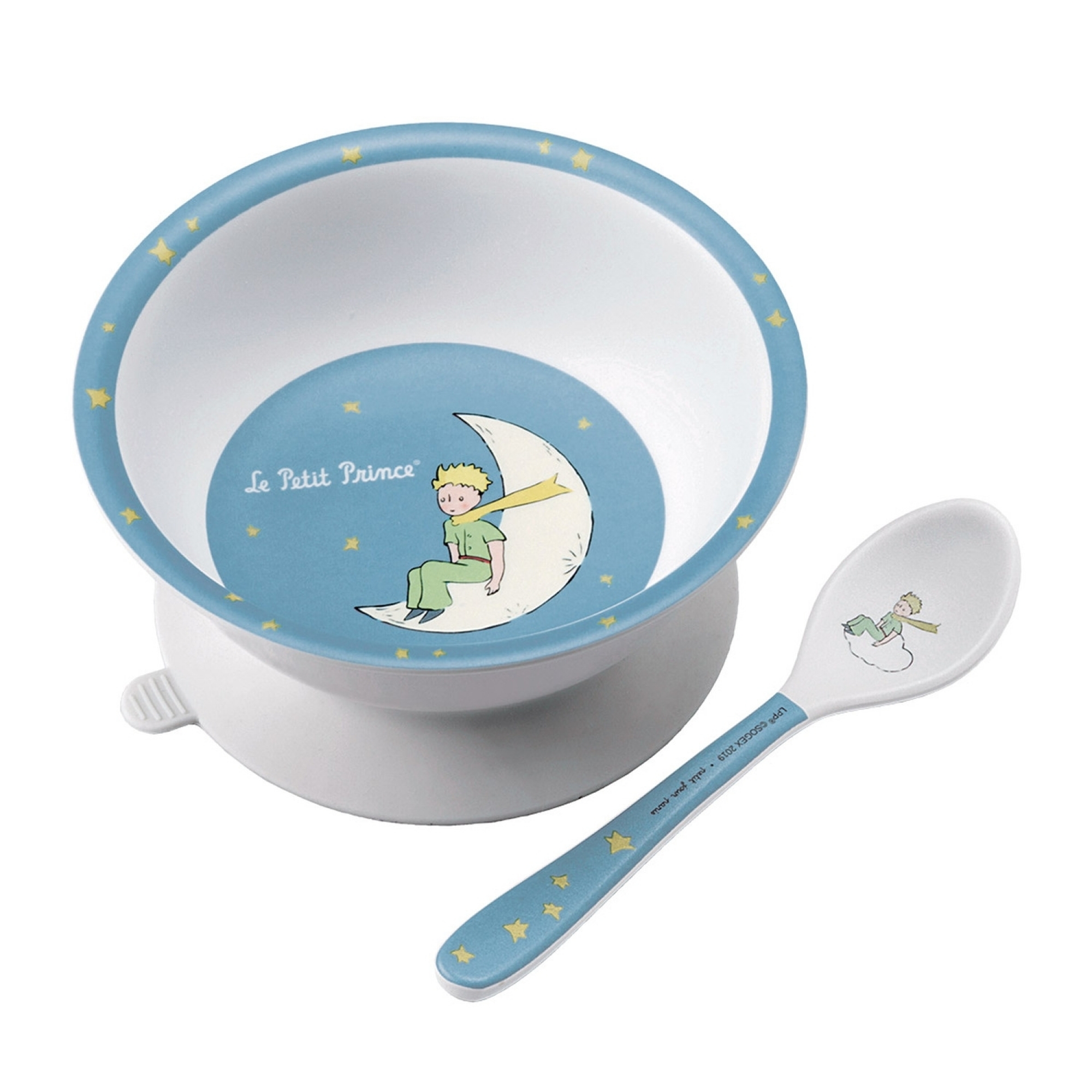Petit Jour Paris Bol Ventouse Et Cuillere Bleu Le Petit Prince Made In Bebe