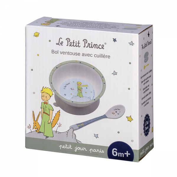 Bol ventouse et cuillère Le Petit Prince