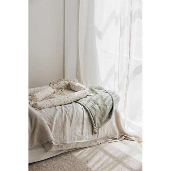Coussin Bonbon Olive bloom