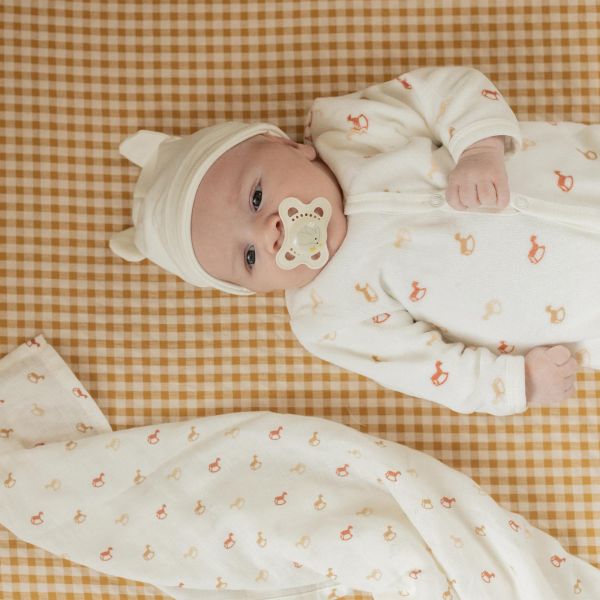 Bonnet bébé oreille blanc