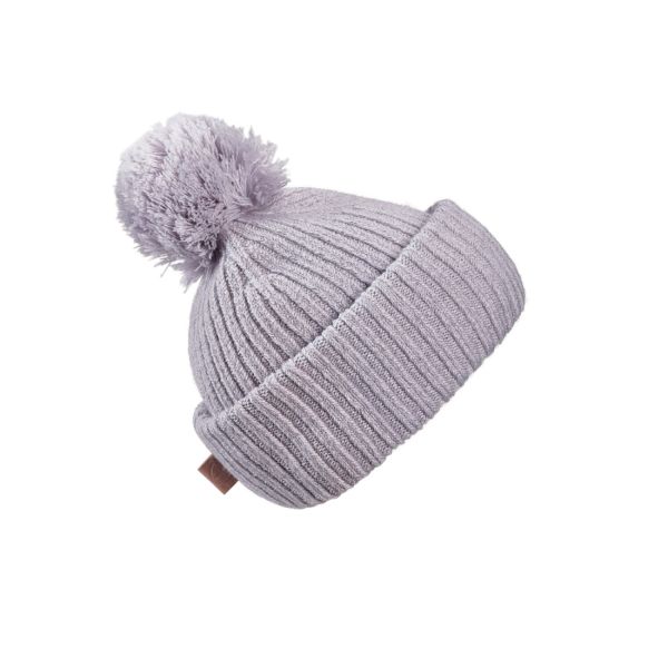 Bonnet bébé d'hiver en laine avec pompon 1-2 ans Lavender Love