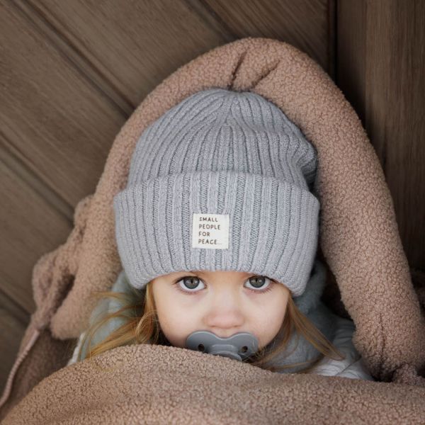 Bonnet enfant d'hiver en laine 2-3 ans Sunrise Blue