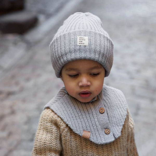 Bonnet enfant d'hiver en laine 2-3 ans Sunrise Blue
