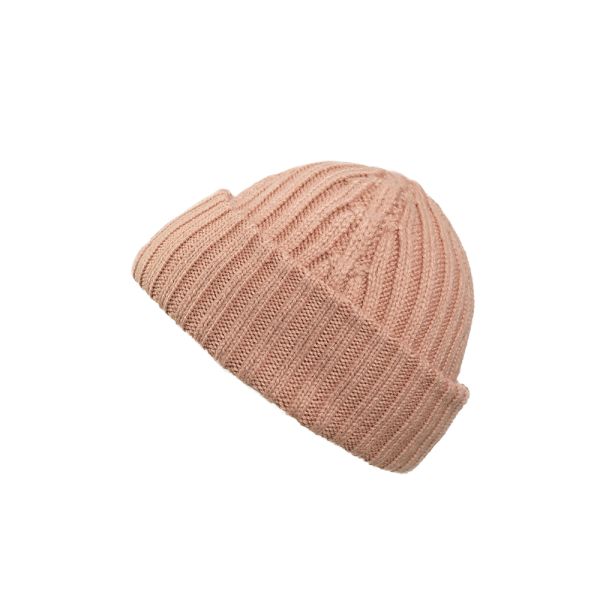 Bonnet bébé d'hiver en laine 1-2 ans Blushing Pink