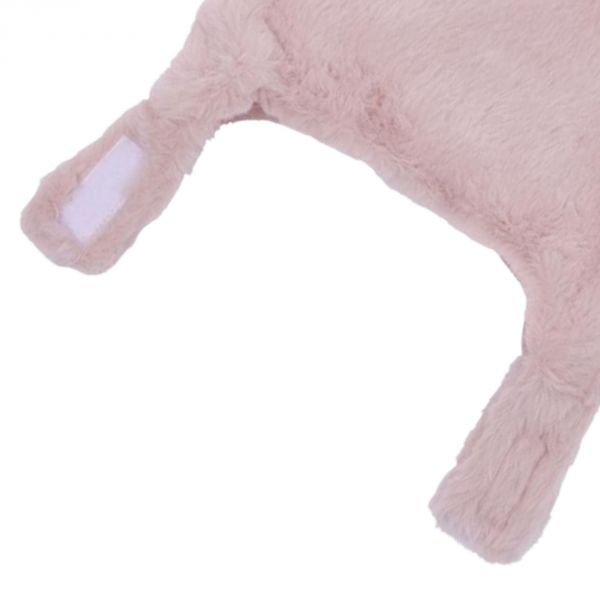 Bonnet lapin en fausse fourrure angora - pétale 6/12 mois