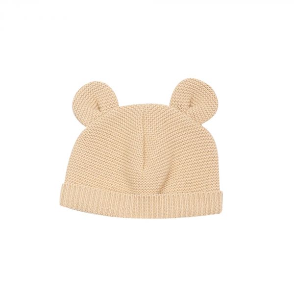 Bonnet bébé maille Caramel naissance