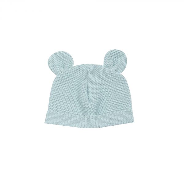 Bonnet bébé maille Sauge naissance