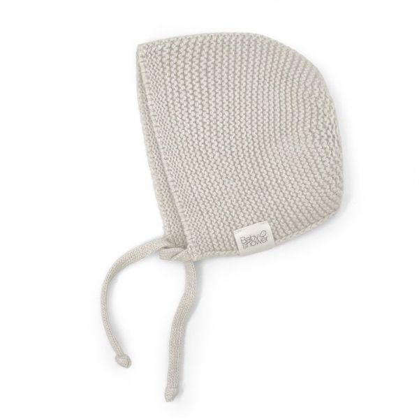 Bonnet en laine tricot bébé Coloris Beige - Taille 1 à 3 mois