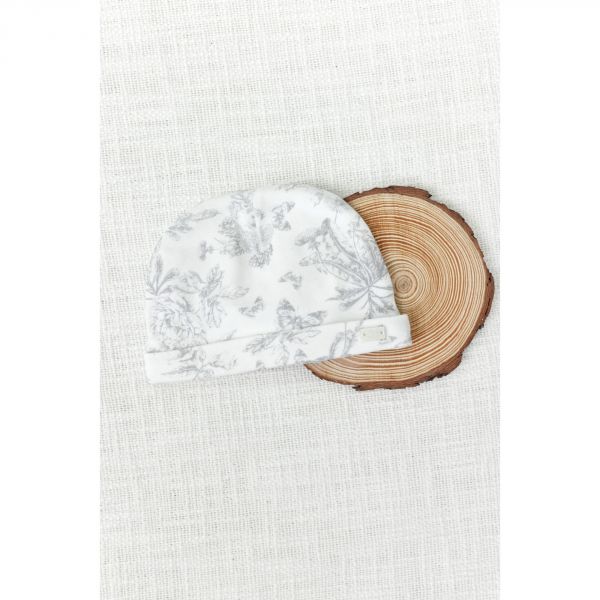 Bonnet Toile de Jouy gris T0