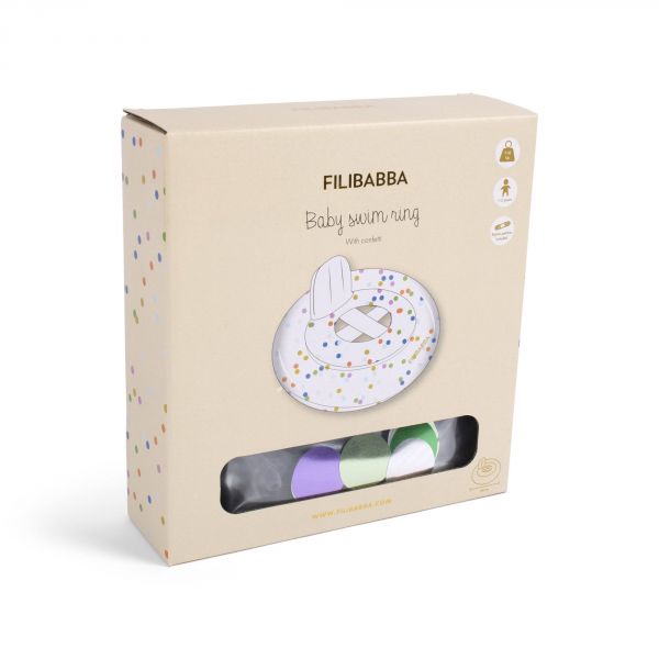 Bouée siège bébé Alfie Rainbow Confetti