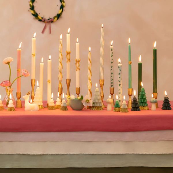 Lot de 8 bougies de table Noël