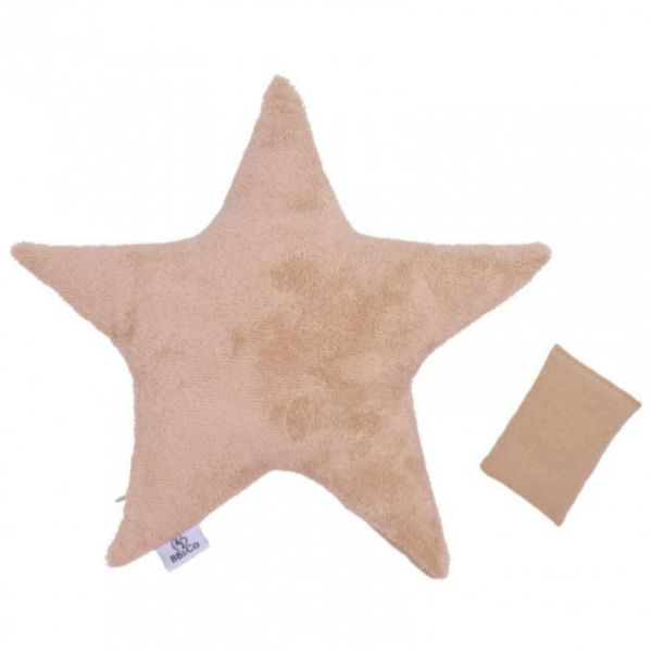 Bouillotte étoile en bambou/gaze de coton Mocha