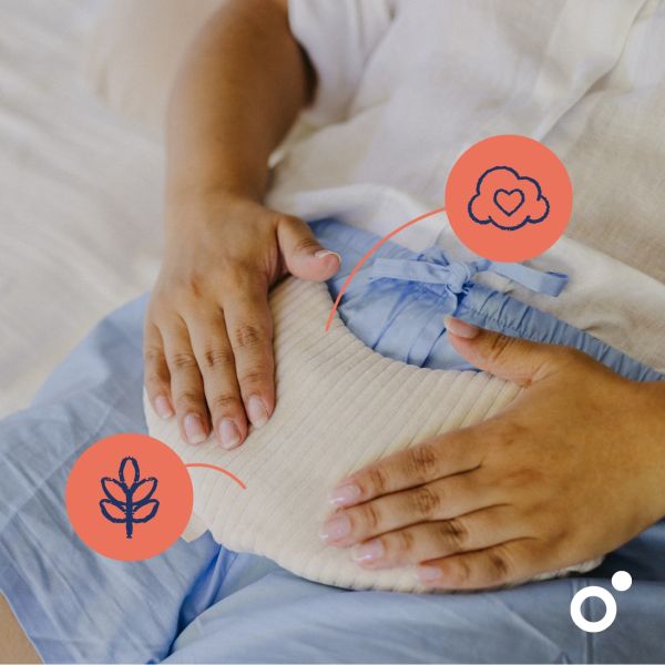 Bouillotte sèche maternité Snoogy Mom Corduroy Sand