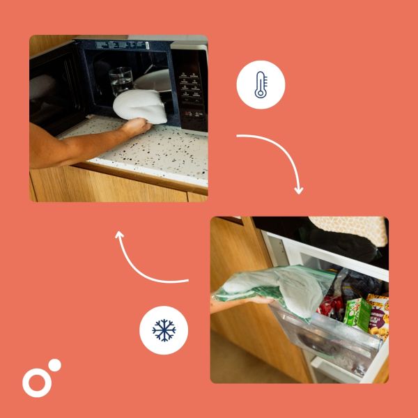 Bouillotte sèche maternité Snoogy Mom Corduroy Sand