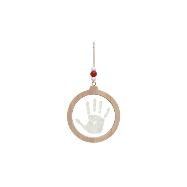 Boule de Noël empreinte transparente