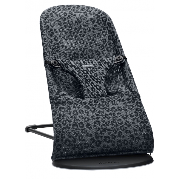Transat bébé Bliss Mesh Anthracite et léopard