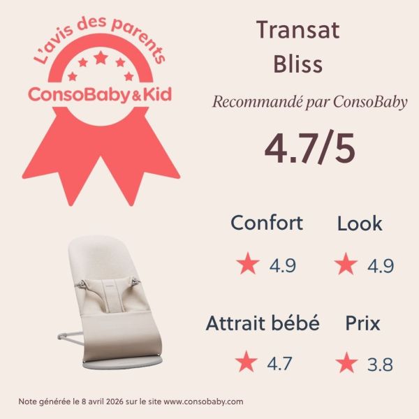 Transat bébé Bliss Jersey 3D Beige clair