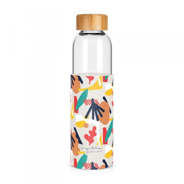 Bouteille en verre 550ml Abstrait