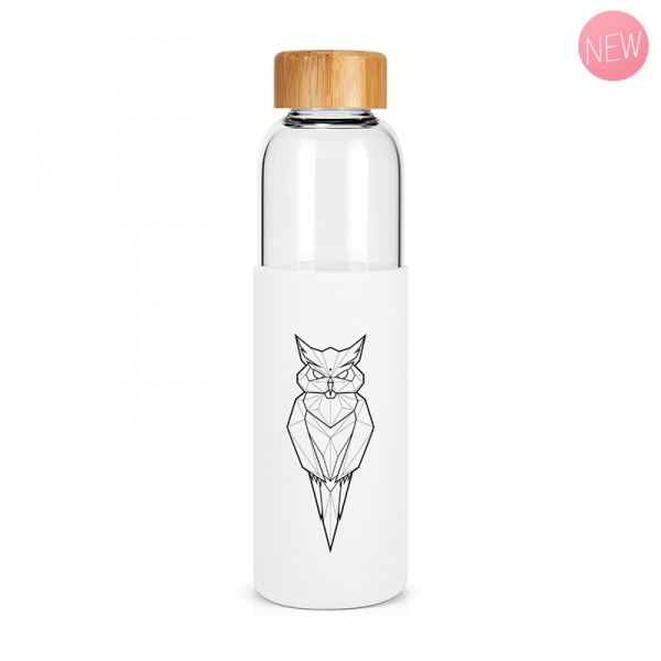 Bouteille en verre 550ml Hibou