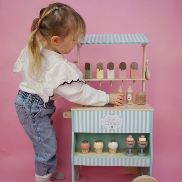 Stand de glaces en bois enfant