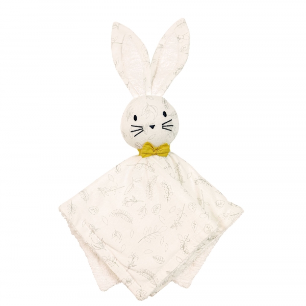 Coffret doudou avec anneau de dentition Leafy Bunny