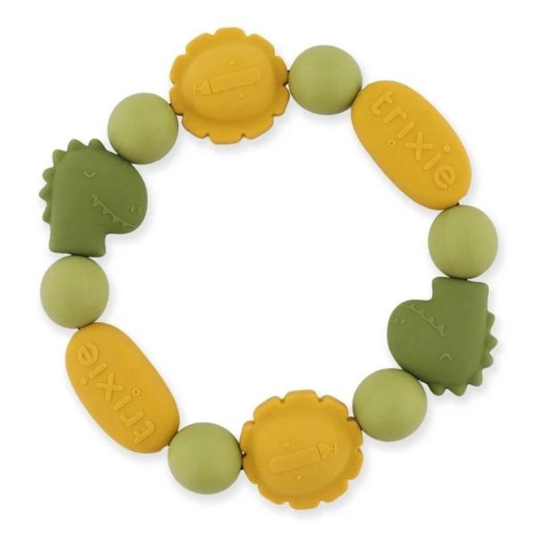 Bracelet de dentition en silicone Mr. Dino & Mr. Lion
