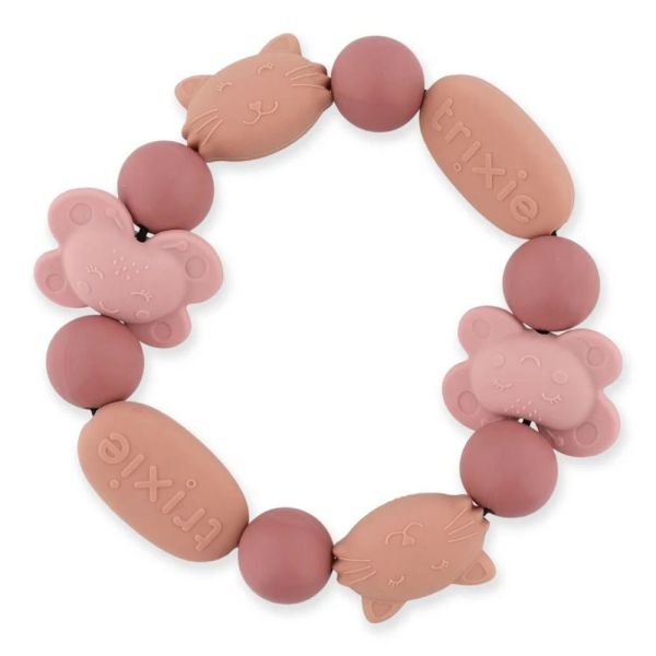 Bracelet de dentition en silicone Mrs. Cat & Mrs. Butterfly