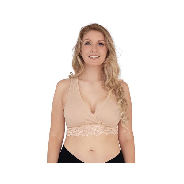 Brassière cache-coeur de grossesse et d'allaitement Chair - L